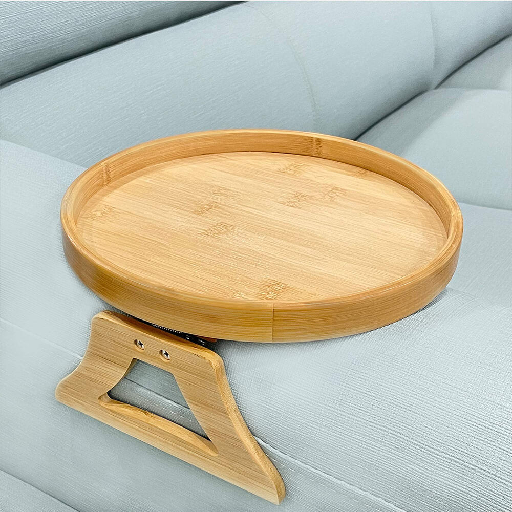 Sofa Arm Clip Wood Tray