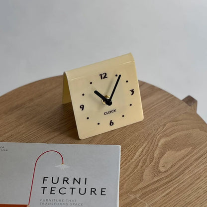 Sleek Minimalist Metal Table Clock