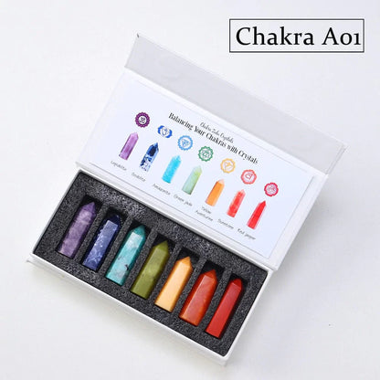 Conjunto de 7 pedras de chakra Gitf