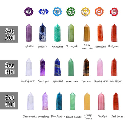 7 Chakra Stones Set Gitf