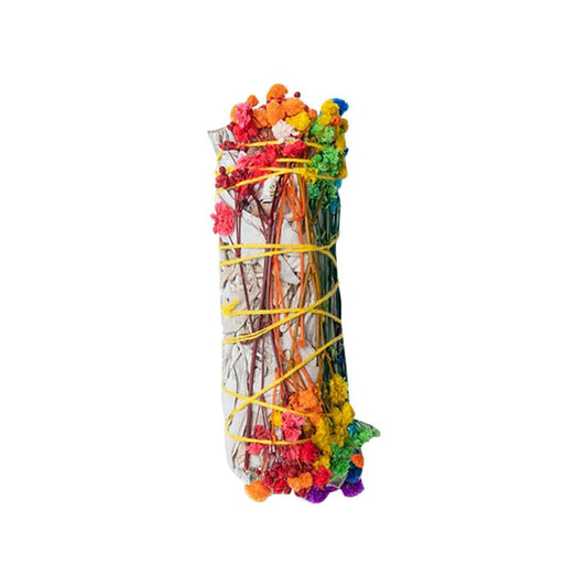 Lot de 7 fleurs de molène et de taches de sauge blanche