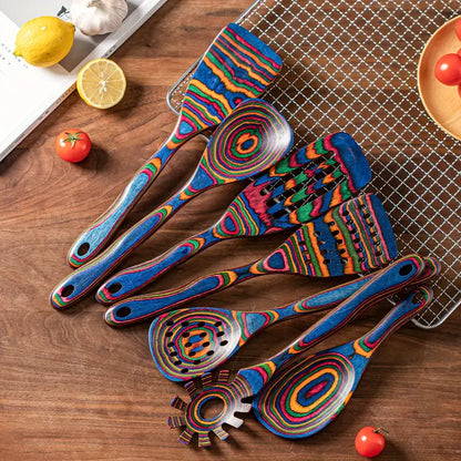 7-Piece Pakkawood Utensils Set