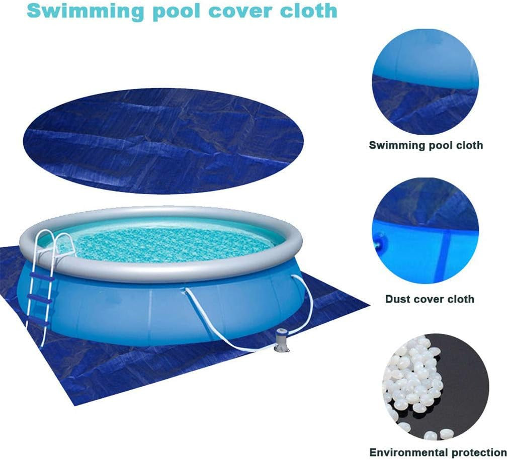 Pool Ground Cloth for above Ground Pools, Rectangle Swimming Pool Mat, Pool Cover for Garden Outdoor Paddling Family Pools, Waterproof, Breathable, Blue (2M X 3M) Hot Tubs & Supplies Lawn & Garden Parts & Accessories Patio Pools Safety Products