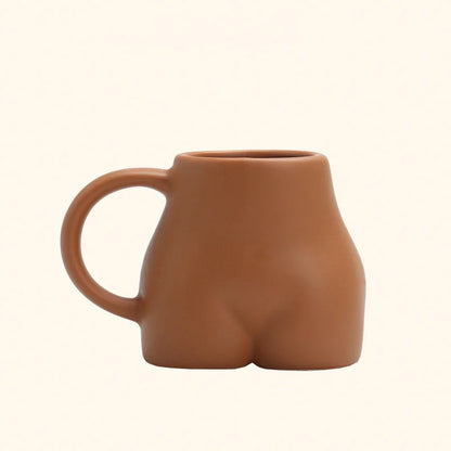 Matte Sculptural Body Ceramic Mug
