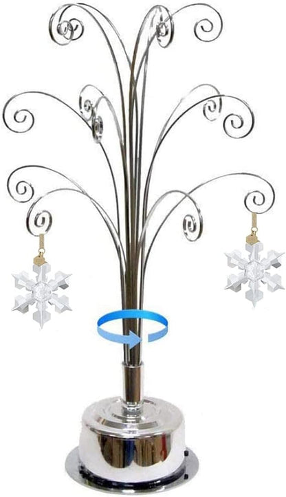 HOHIYA 20 Inch Ornament Tree Display Stand Holder Hanger Wire Hook Hanging Metal for Halloween Christmas Swarovski Crystal Glass Ball Bauble Decorations Gift Craft Black Display Stands Hanging Hook Stands Home & Kitchen Home Décor Accents Home Décor Products