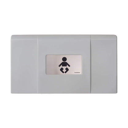 Foundations Ultra 200-EH Horizontal Wall-Mounted Baby Changing Station for Commercial Restrooms, High Density Polyethylene, Includes Safety Straps, Meets All Safety Standards, Made in the USA (Gray) Baby Products Changing & Dressing Changing Tables Furniture Nursery