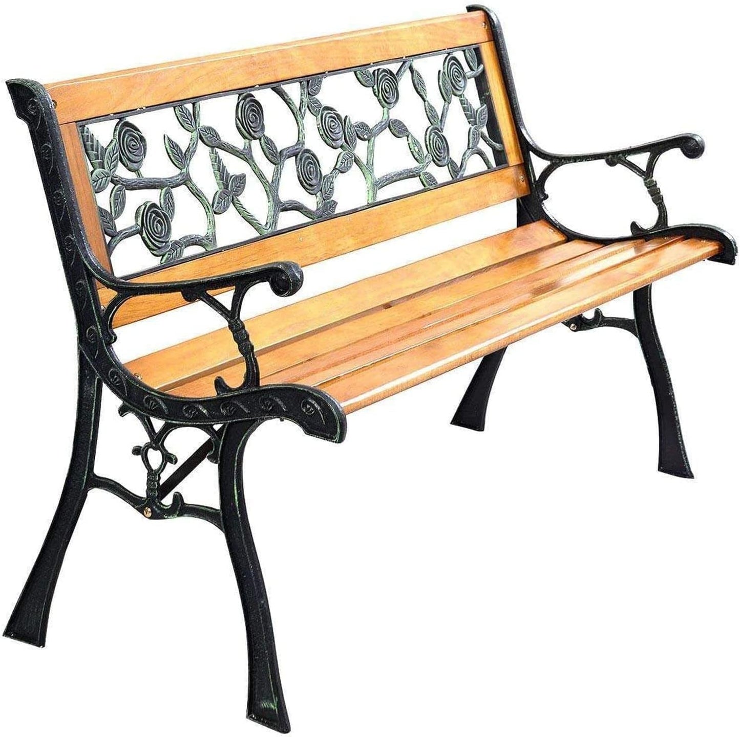 FDW Park Bench Garden Metal Outdoor Furniture Benches Clearance for Patio Yard Benches Lawn & Garden Patio Patio Furniture & Accessories Patio Seating