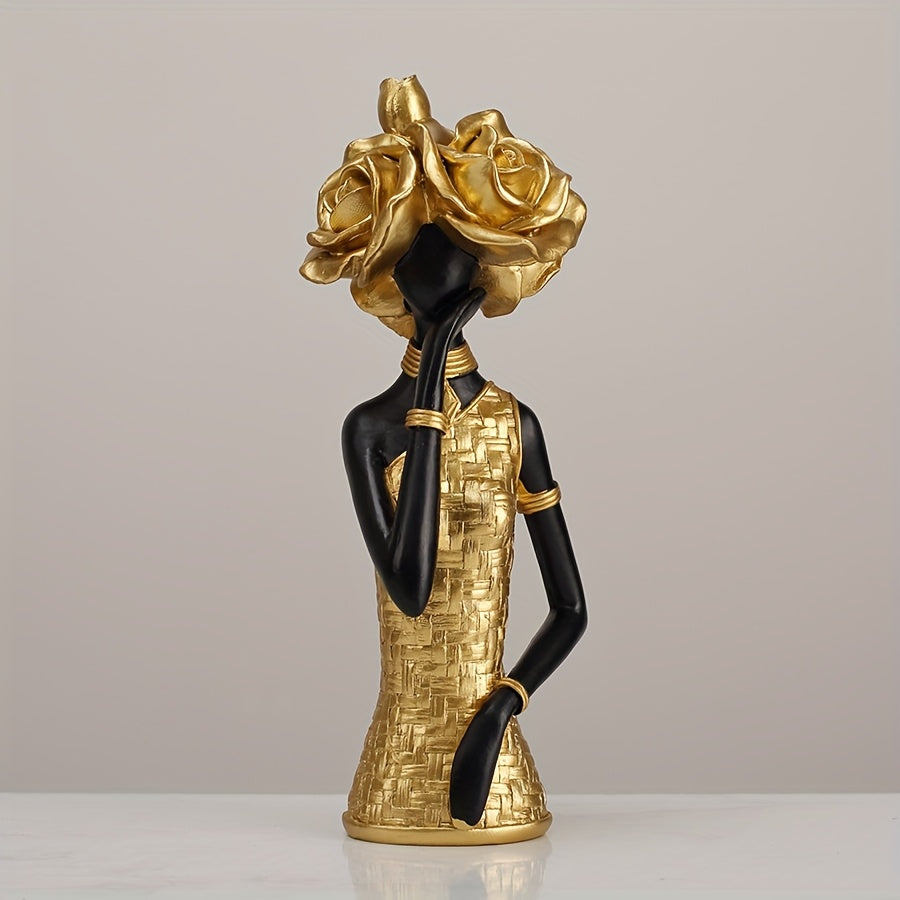 Golden Muse Expression Sculpture