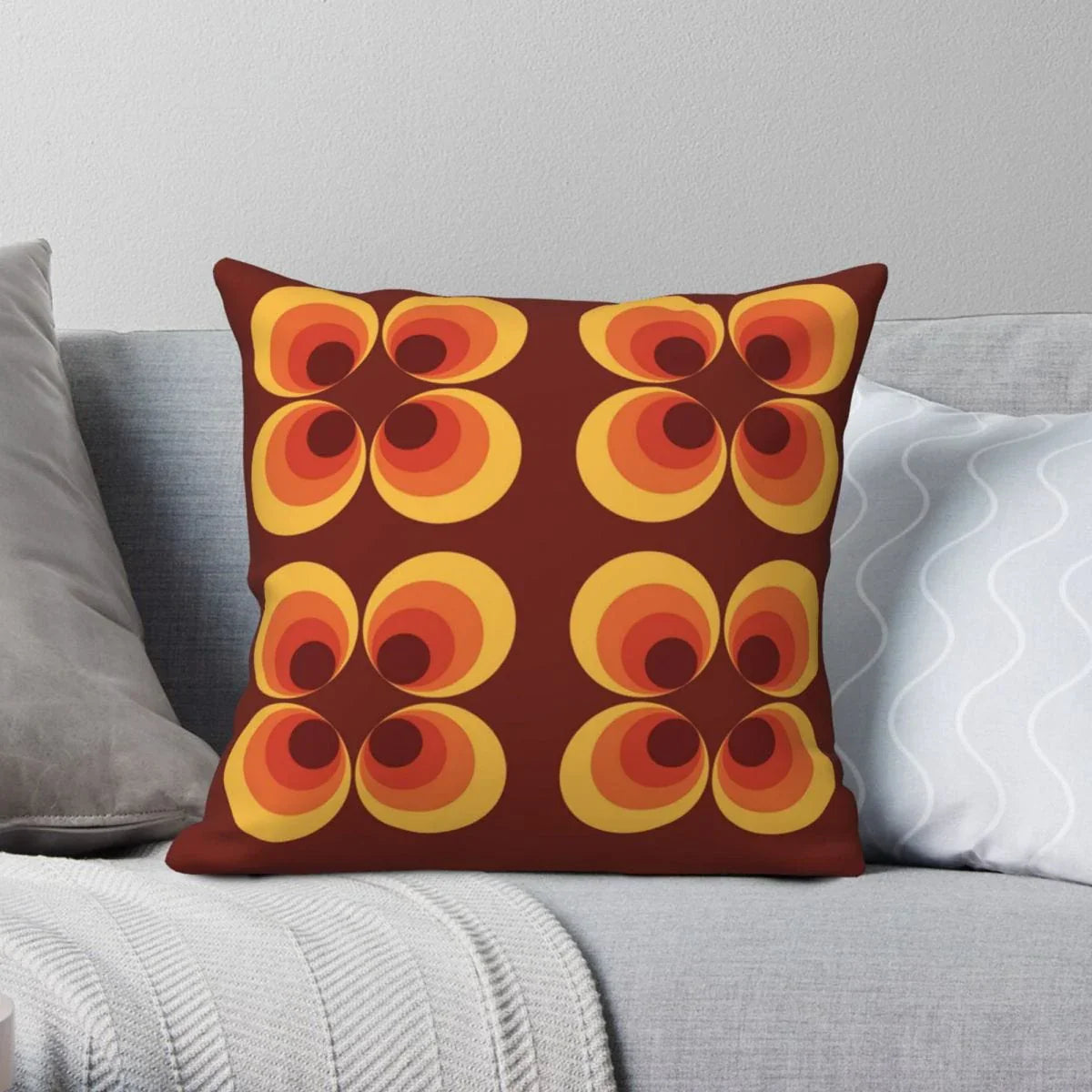 70s Floral Cushion Case