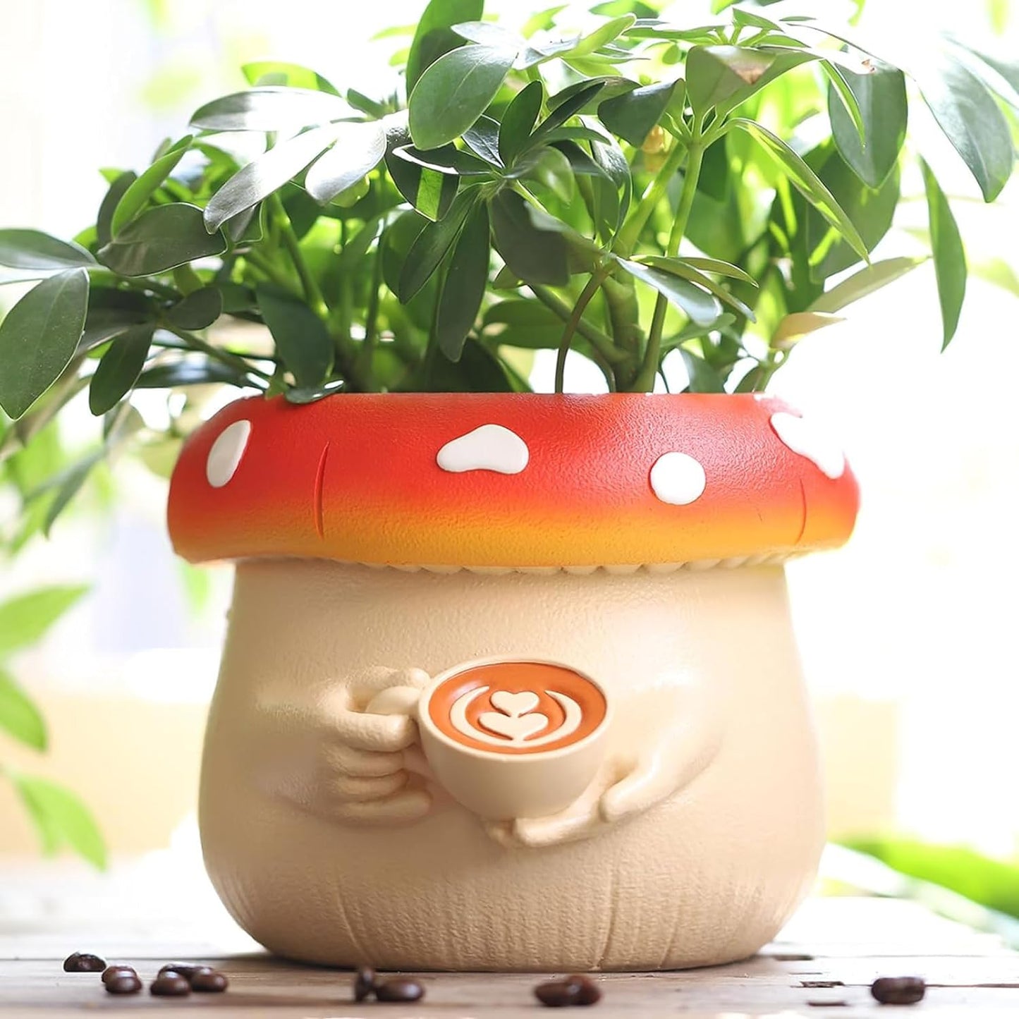 Shroom Coffee Flower Pot