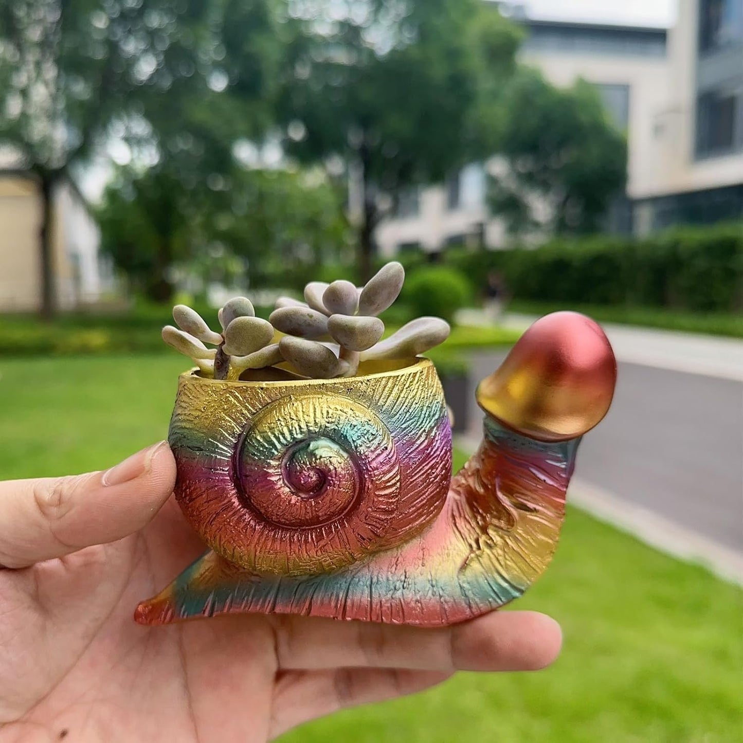 Rainbow Snail Planter
