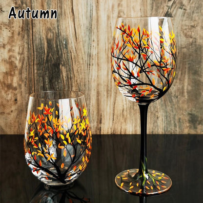 Taza de cristal Four Seasons Trees