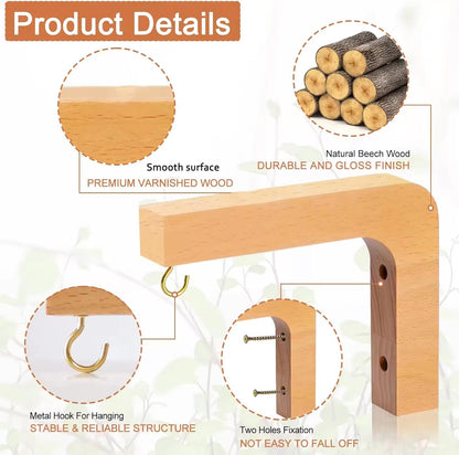 Natural Wood Hanging Bracket