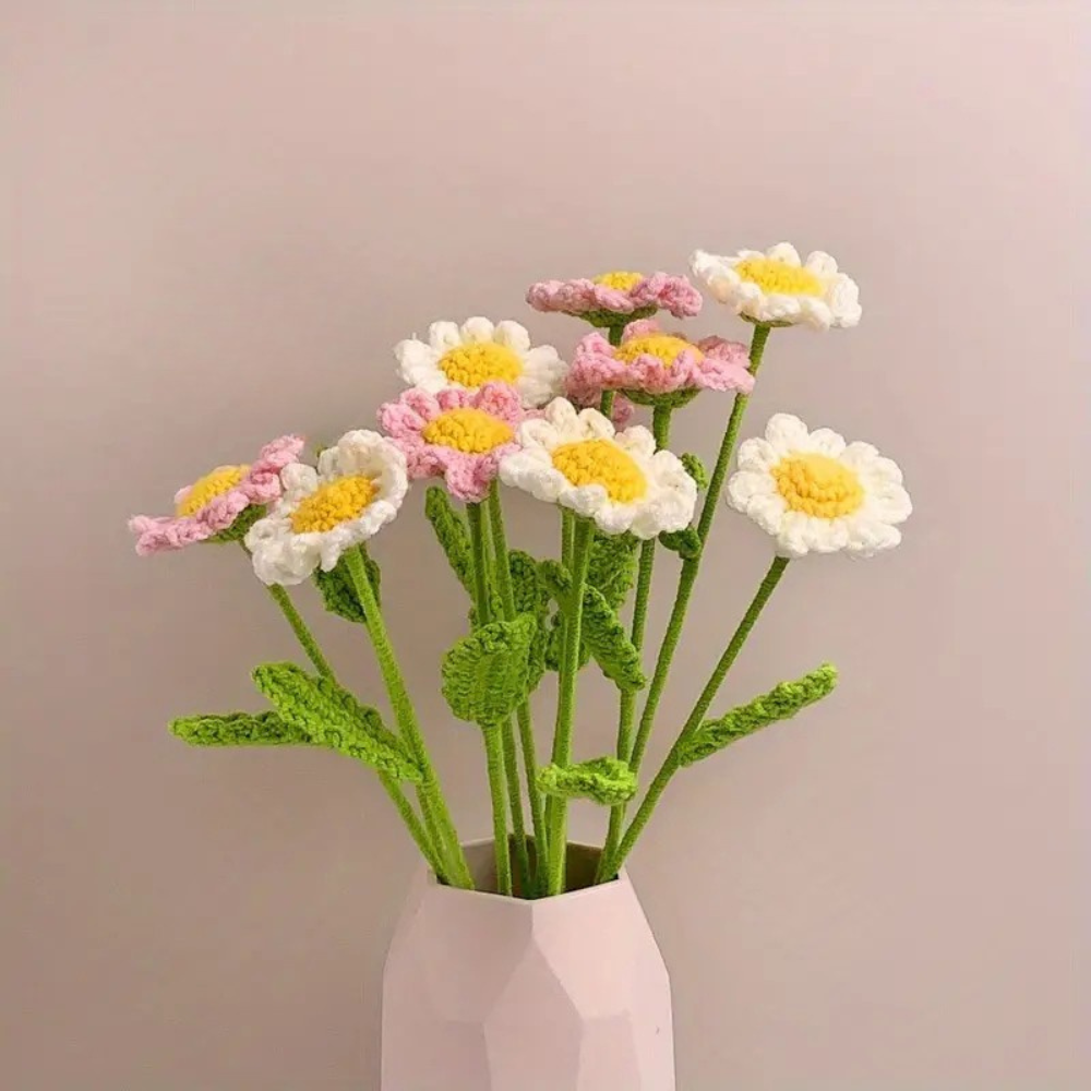 Fleurs au crochet faites à la main