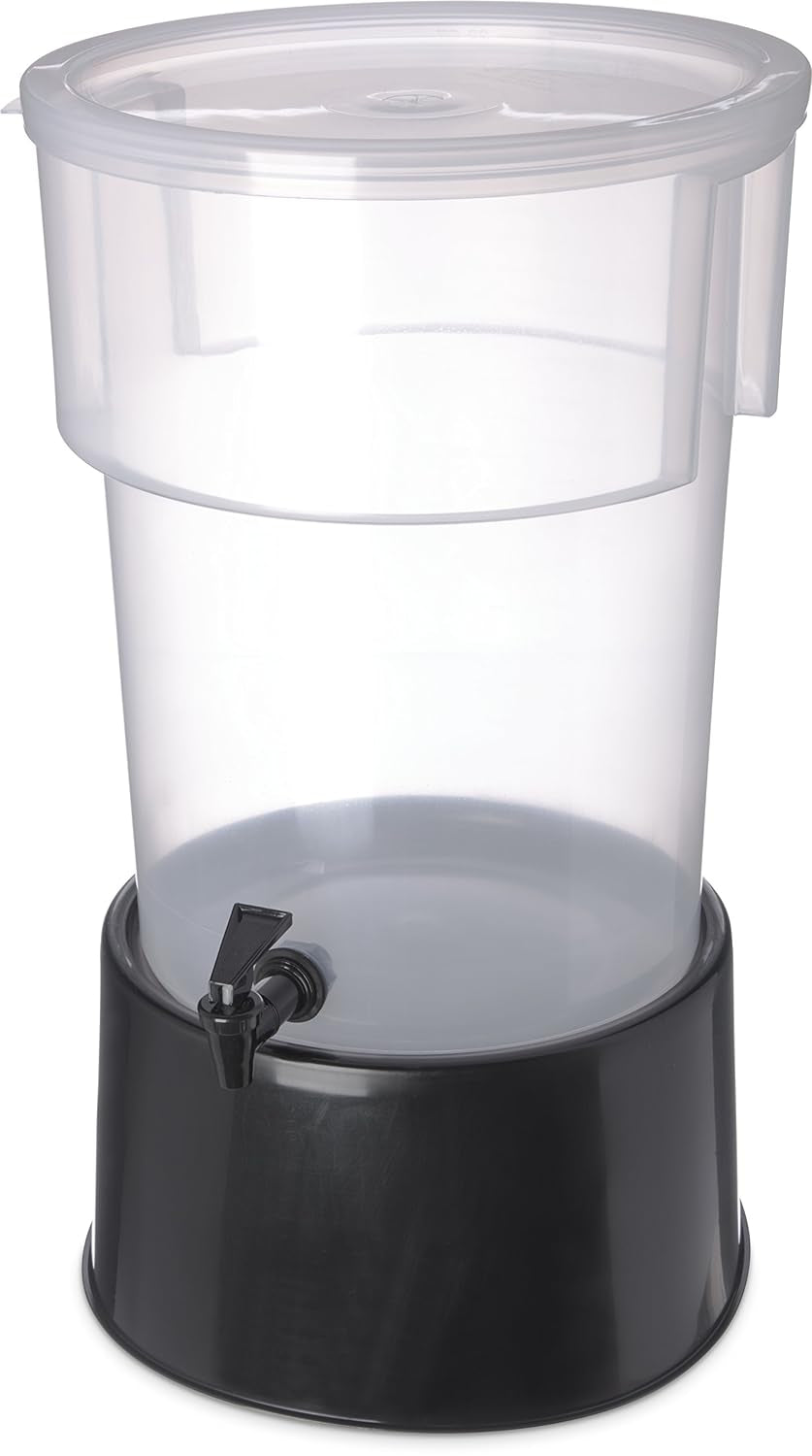 Carlisle Foodservice Products Plastic round Beverage Dispenser, 5 Gallons, Translucent Beverage Serveware Dining & Entertaining Dinnerware & Serveware Home & Kitchen Iced Beverage Dispensers Kitchen & Dining Serveware