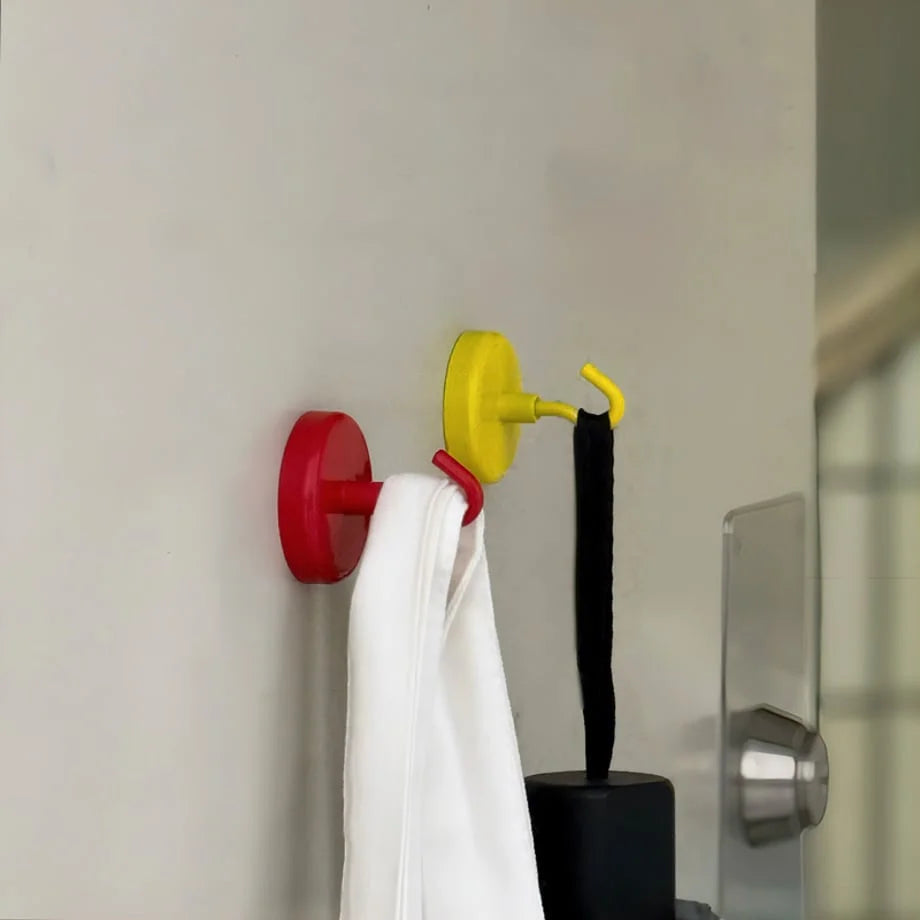 Smooth Solid Color Metal Magnetic Hooks