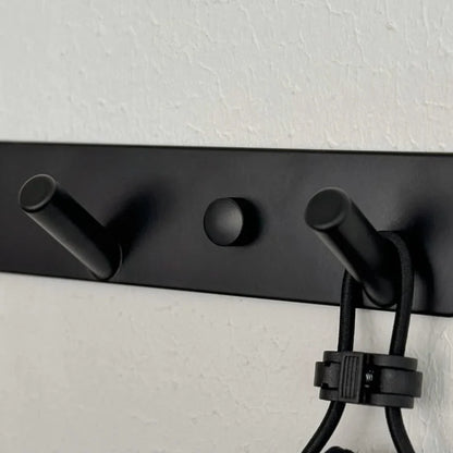Sleek Minimalist Metal Wall Hook Rack