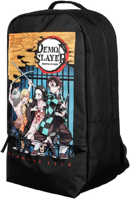 Bioworld Demon Slayer Poster Art Black Backpack Backpacks Casual Daypacks Clothing Luggage & Travel Gear Shoes & Jewelry