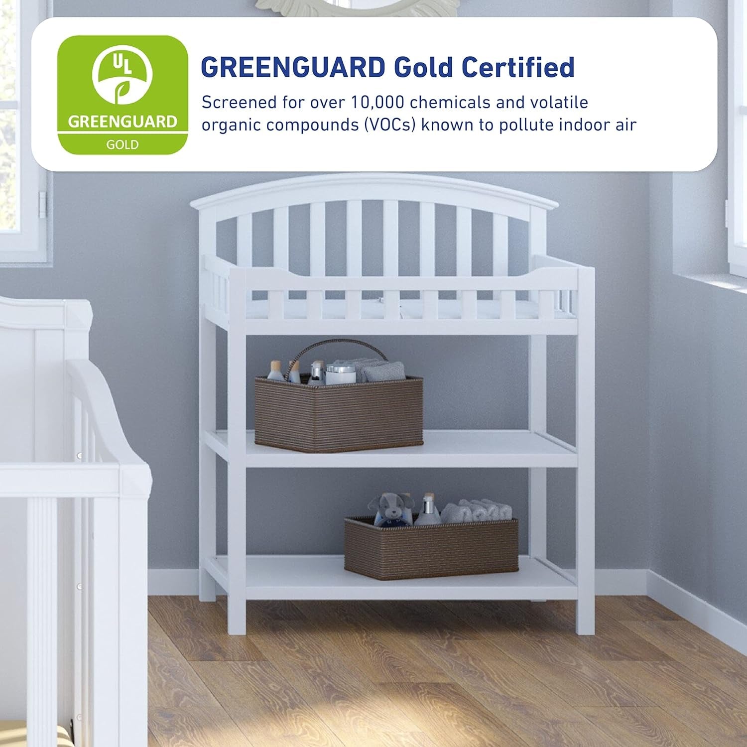 Graco Changing Table with Water-Resistant Changing Pad (Espresso) – GREENGUARD Gold Certified, Multi Storage Nursery Changing Table for Infants and Babies Baby Products Changing & Dressing Changing Tables Furniture Nursery