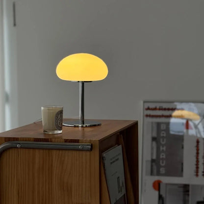 Glossy Dome Metal Mushroom Accent Lamp