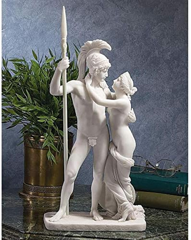 Design Toscano Ares and Aphrodite (Mars and Venus) Bonded Marble Statue (Set of 2) Home & Kitchen Home Décor Accents Home Décor Products Sculptures Statues