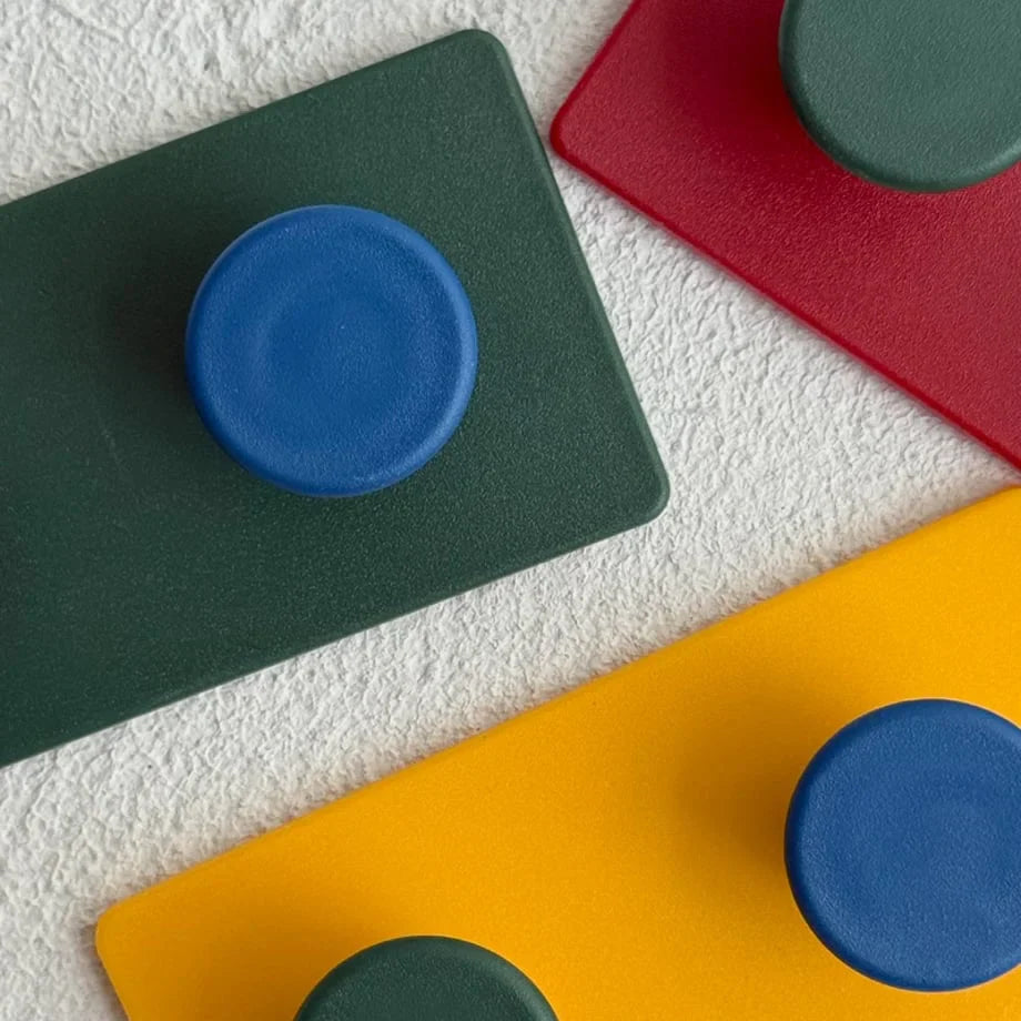 Matte Colorblock ABS Decorative Hooks