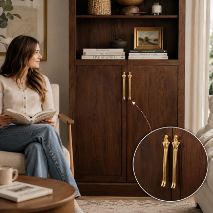 Brass Cabinet Handles- Nordic Modern Long Drawer Pulls