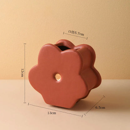 Daisy Bloom Ceramic Stacking Vase