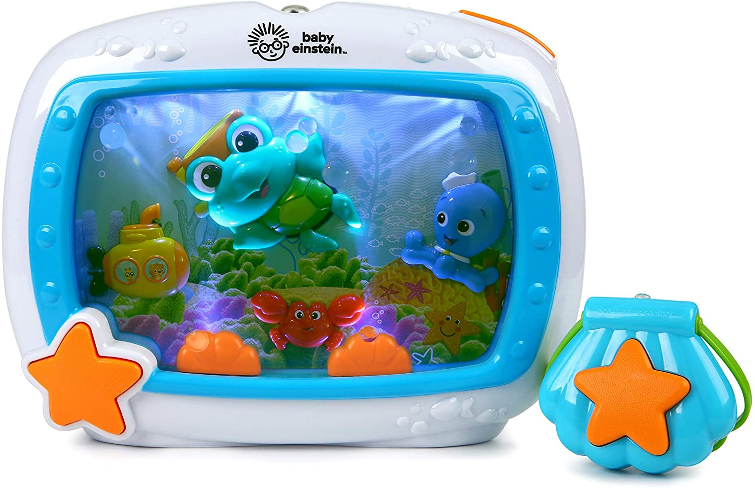 Baby Einstein Sea Dreams Soother Musical Crib Toy and Sound Machine, Newborn and Up Baby Products Décor Nursery Sleep Soothers