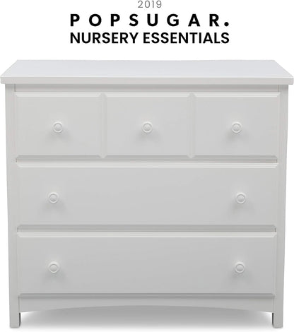 3 Drawer Dresser, Greenguard Gold Certified, Bianca White Bedroom Furniture Dressers Furniture Home & Kitchen