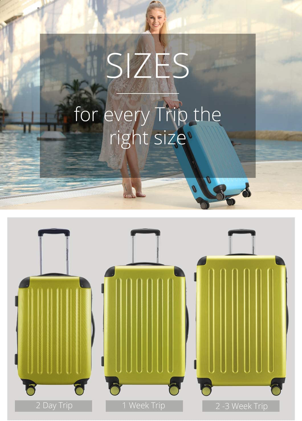 Hauptstadtkoffer Hand Luggage, Farn, 55Cm Clothing Luggage Luggage & Bags Luggage & Travel Gear Shoes & Jewelry Suitcases