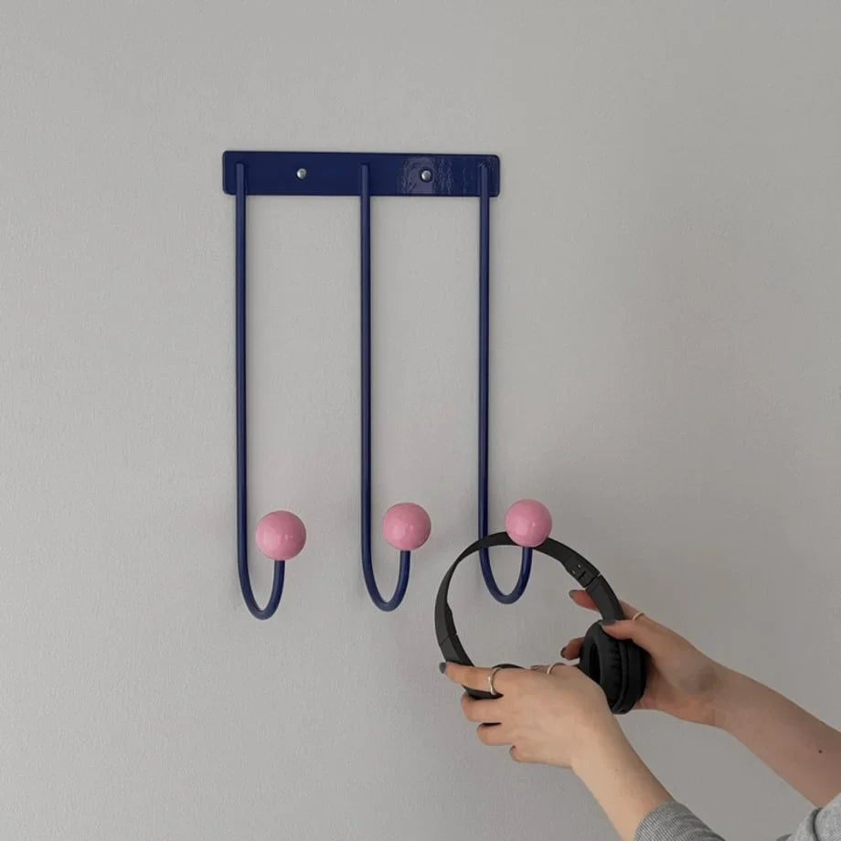 Smooth Color Block Metal Wall Hooks