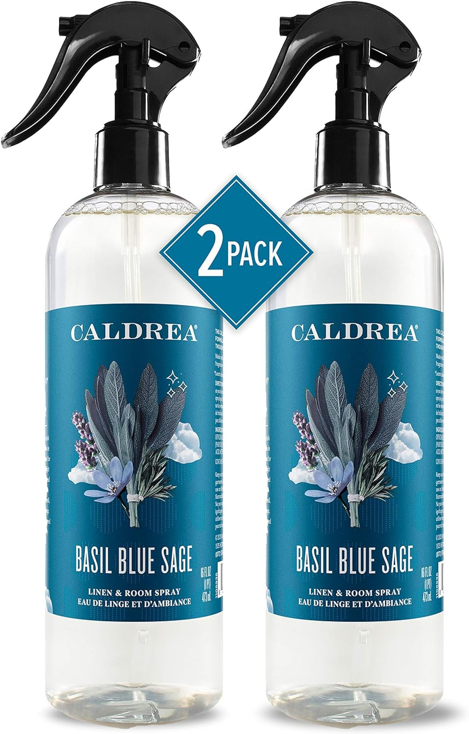 Caldrea Linen and Room Spray Air Freshener, Made with Essential Oils, Plant-Derived and Other Thoughtfully Chosen Ingredients, Ginger Pomelo, 16 Oz, 2 Pack Dish Soap Dishwashing Health & Household Household Supplies