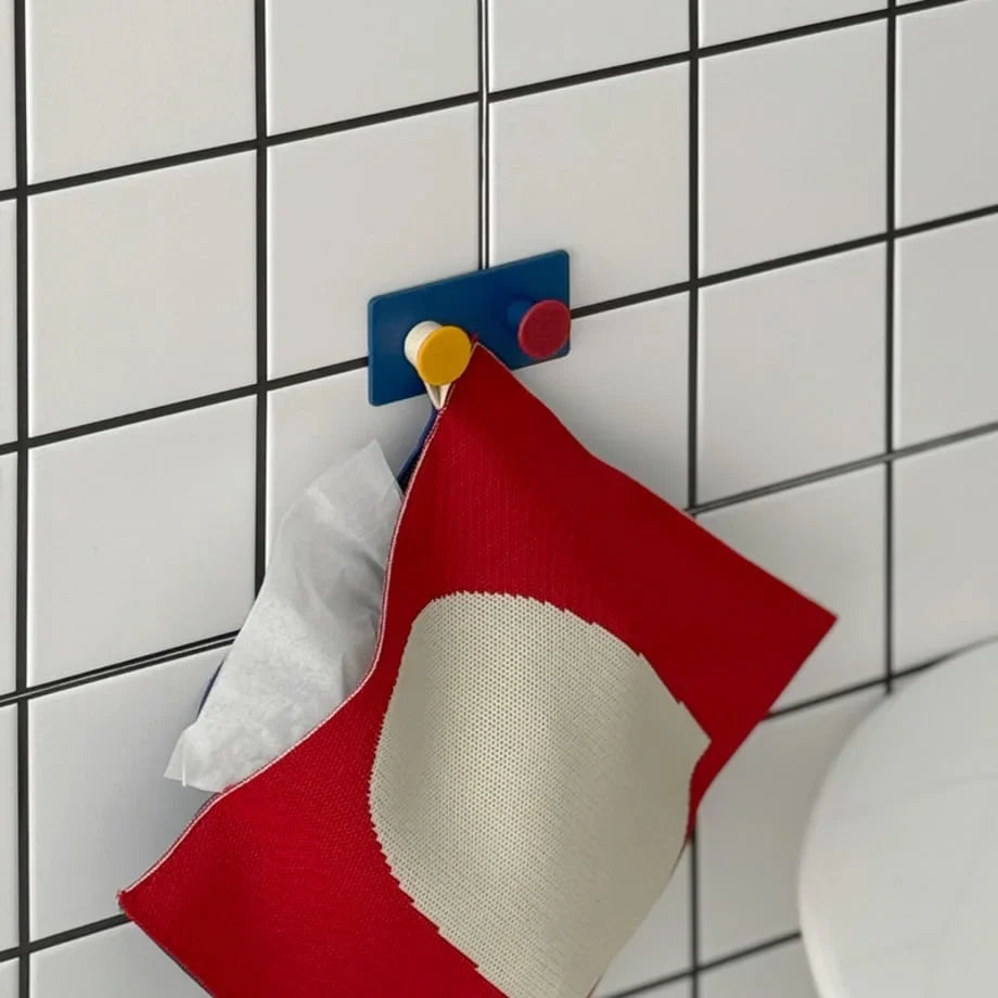 Matte Colorblock ABS Decorative Hooks