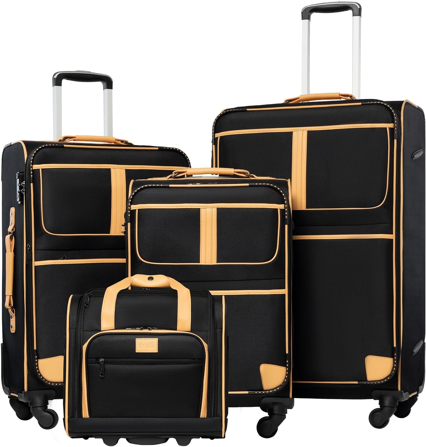 Coolife Luggage 4 Piece Set Suitcase Expandable TSA Lock Spinner Softs – BAJE HOME