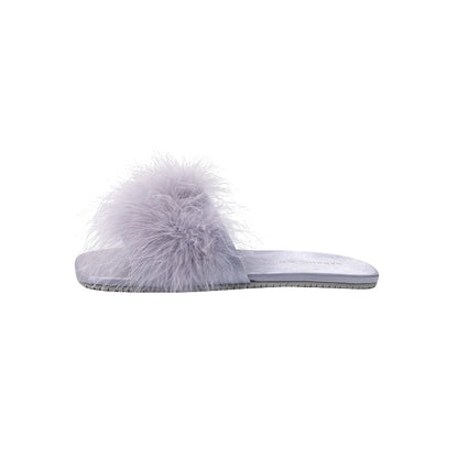 Fluffy Solid Color Faux Fur House Slippers