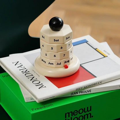 Tactile Minimalist Wood Perpetual Calendar