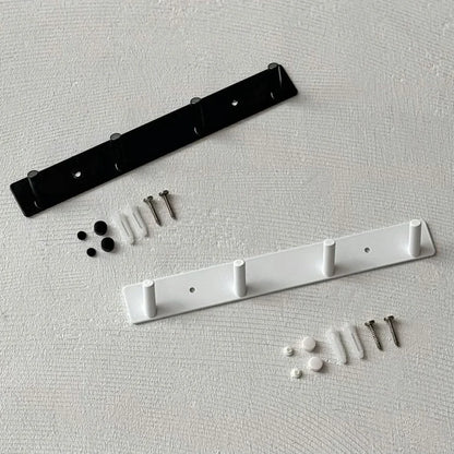 Sleek Minimalist Metal Wall Hook Rack