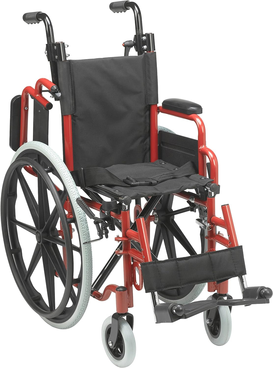 Drive Medical ‎WB1200-2GFR Wallaby Pediatric Wheelchair with Flip-Back Desk Arms, Fire Truck Red Mobility & Daily Living Aids Mobility Aids & Equipment Mobility Scooters & Accessories Self-Propelled Wheelchairs Wheelchairs