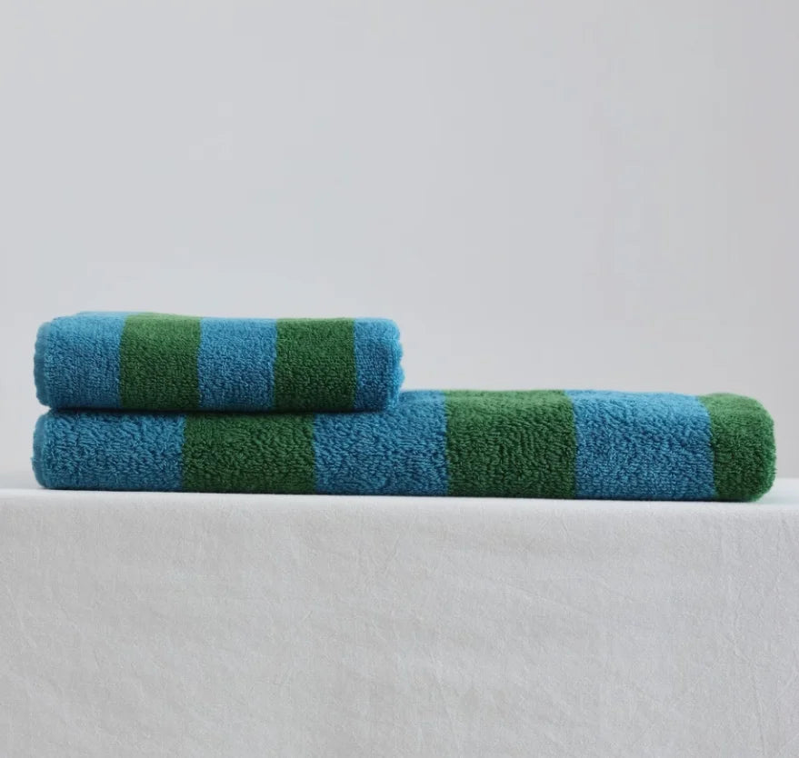 Plush Bold Stripe Cotton Towels