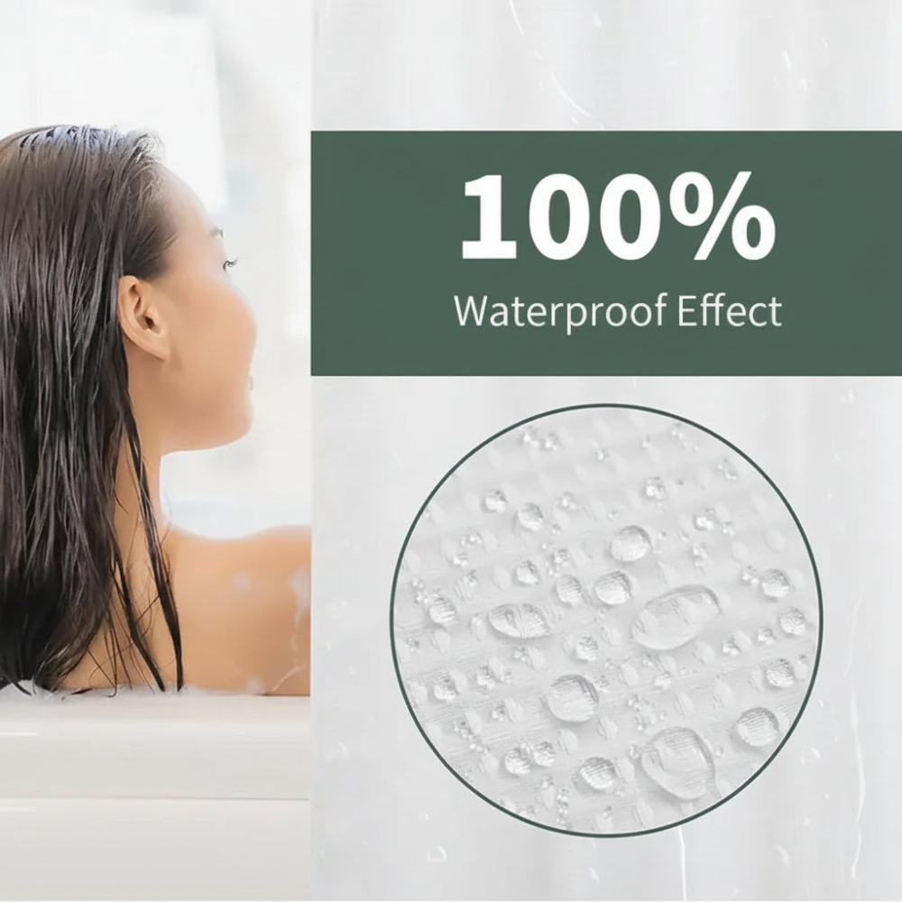 Rinova™ | No-Hook Shower Curtain
