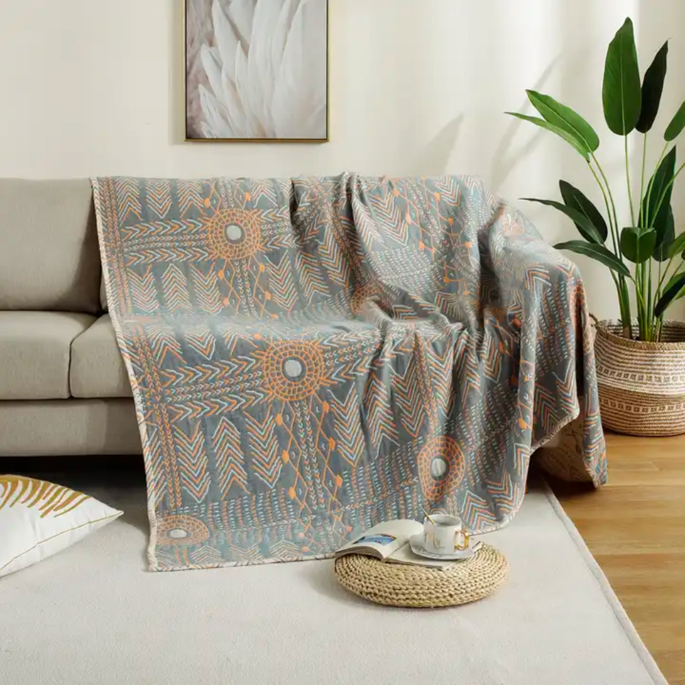 Boho Aztec Throw Blanket