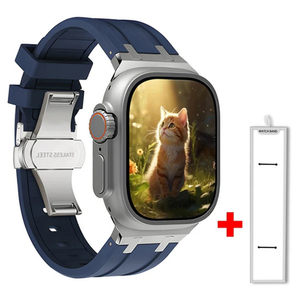 Titanium Silicone Apple Watch Band