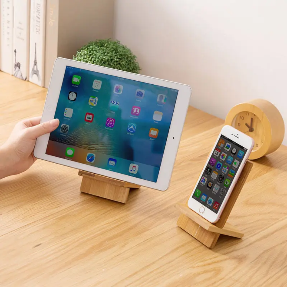 Bamboo Wood Phone Stand (BLACKLIST)