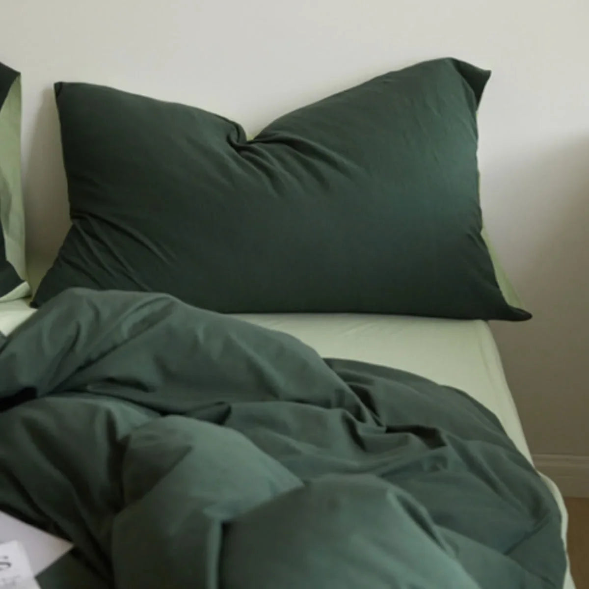 Ultra-Soft Reversible Dual-Tone Jersey Cotton Bedding Set