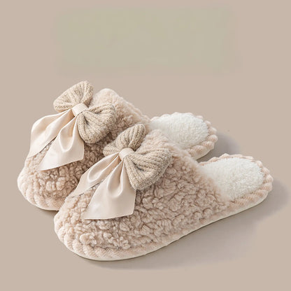 Plush Textured Fleece House Slippers