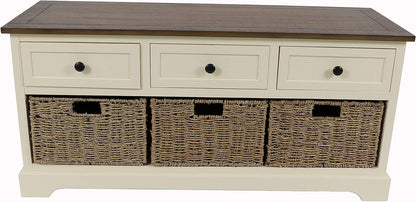 DÉCOR THERAPY Montgomery Bench, Antique Navy. Entryway Furniture Furniture Home & Kitchen Storage Benches