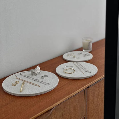 Textured Wabi-Sabi Ceramic Jewelry Tray