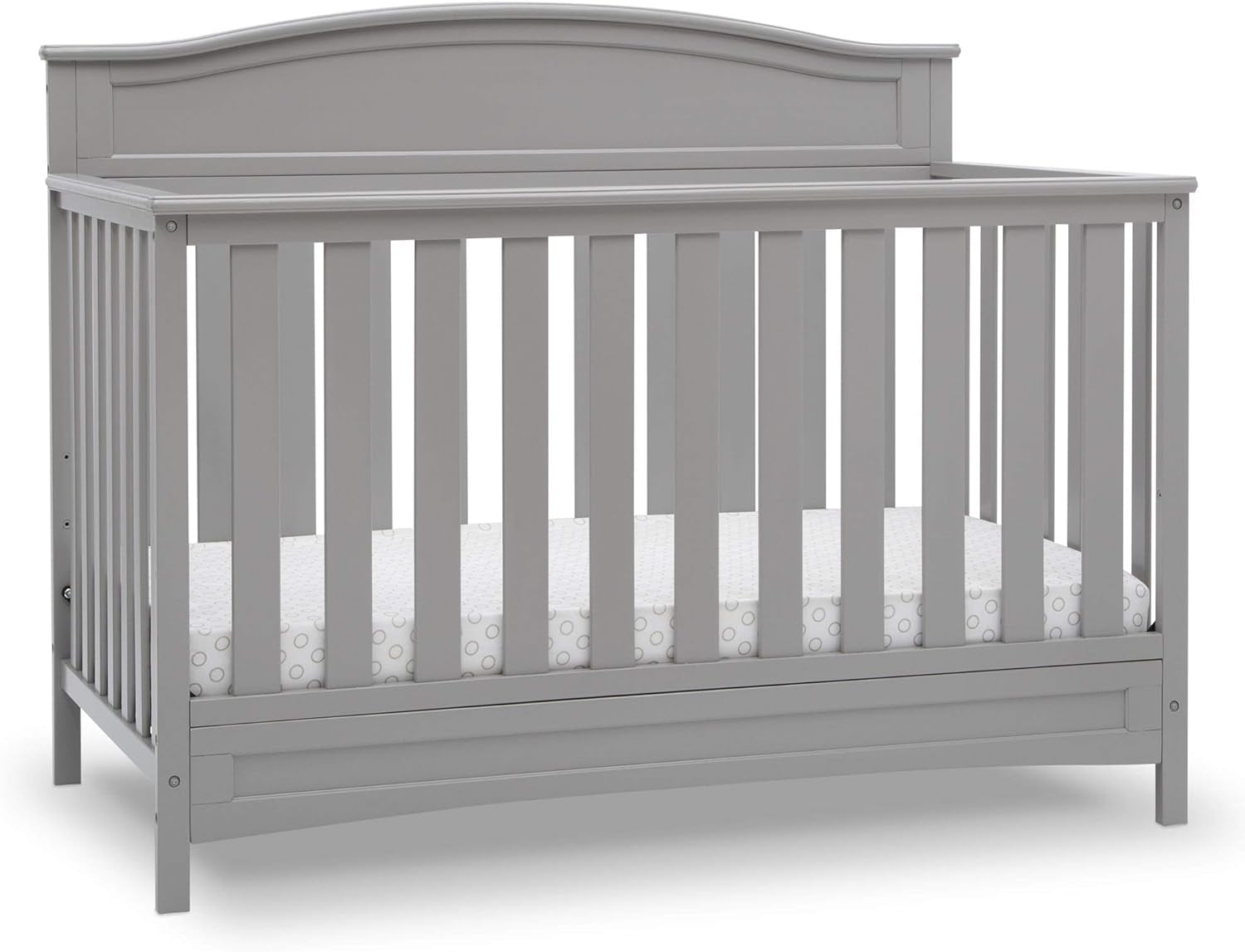 Emery Deluxe 6-In-1 Convertible Crib, Greenguard Gold Certified, Bianca White Baby Products Convertible Cribs Furniture Infant & Toddler Beds Nursery