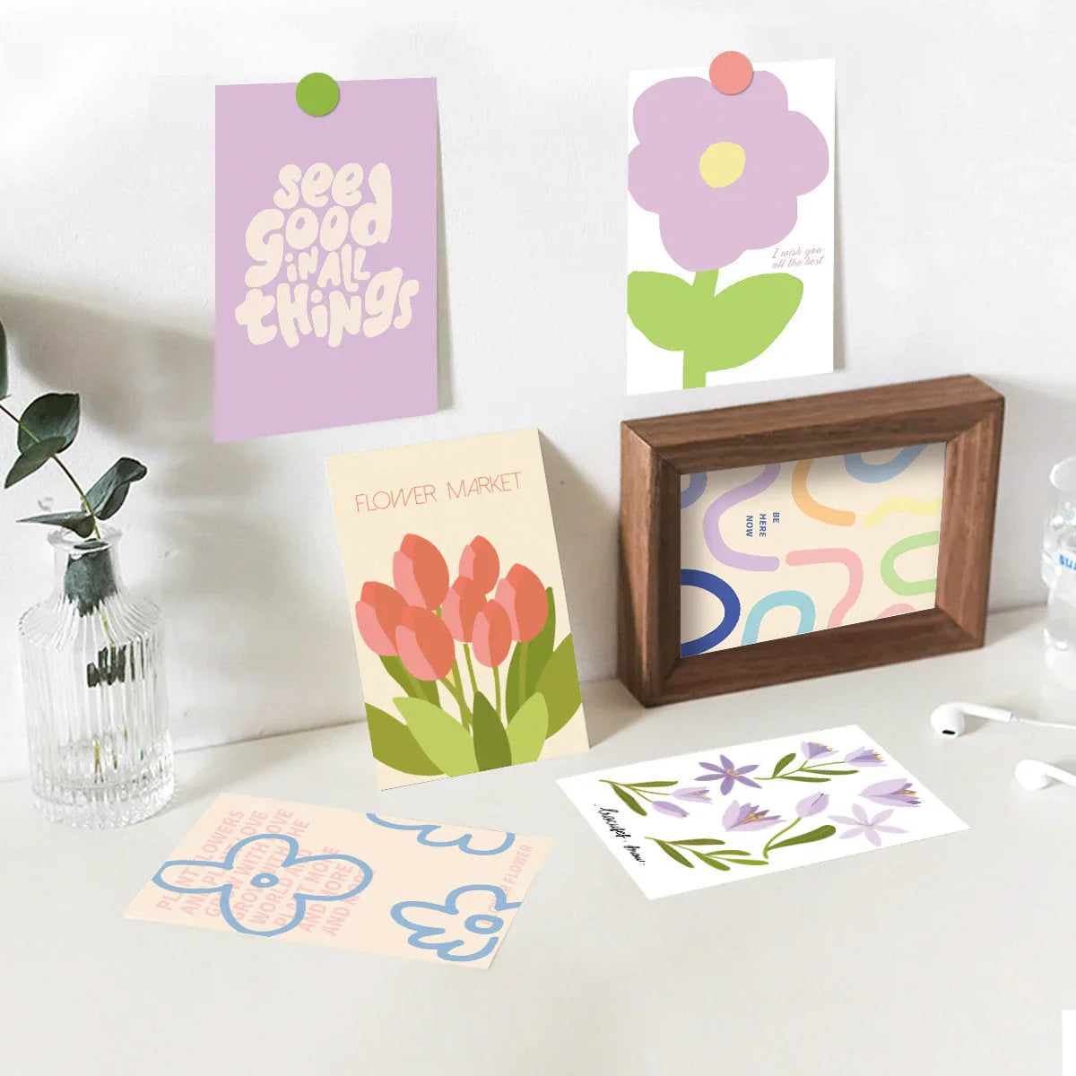 Vibrant Danish Pastel Wall Collage Kit